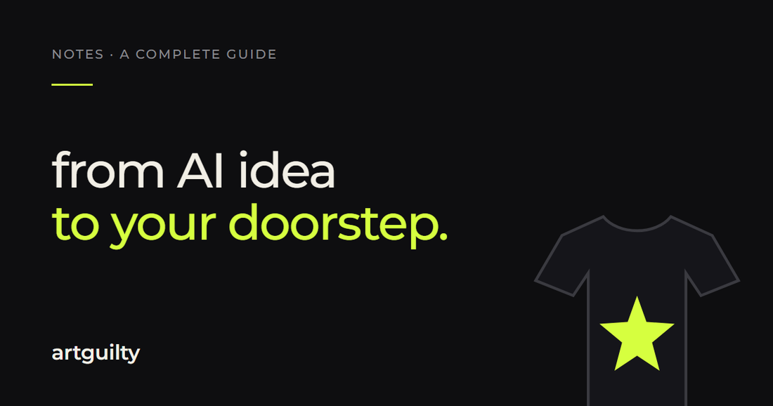 from AI idea to your doorstep — Artguilty notes