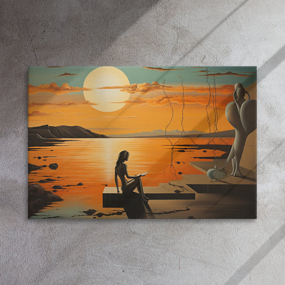 Artguilty 1031 - The Girl With The Setting Sun - Salvador Dalí - Canvas 36"x24"