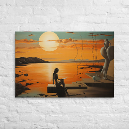 Artguilty 1031 - The Girl With The Setting Sun - Salvador Dalí - Canvas 36"x24"