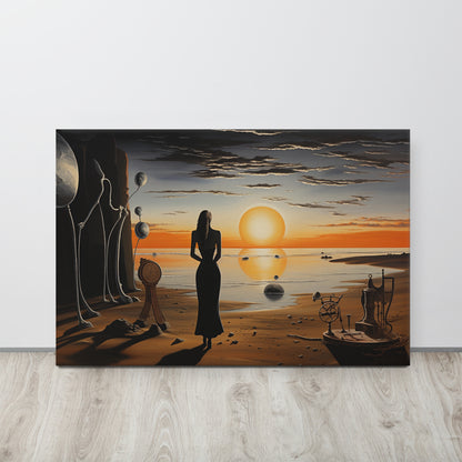 Artguilty 1032 - The Girl With The Setting Sun - Salvador Dalí - Canvas 36"x24"