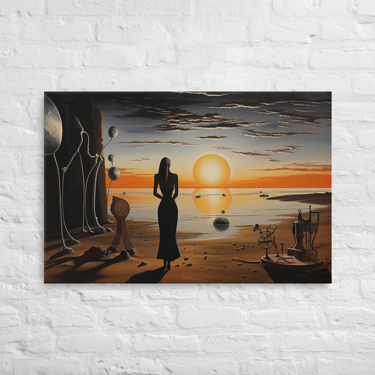 Artguilty 1032 - The Girl With The Setting Sun - Salvador Dalí - Canvas 36"x24"