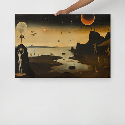 Artguilty 1051 - The Girl With The Setting Sun - Hieronymus Bosch - Canvas 36"x24"