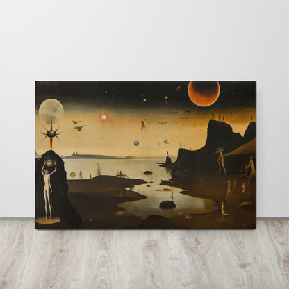 Artguilty 1051 - The Girl With The Setting Sun - Hieronymus Bosch - Canvas 36"x24"