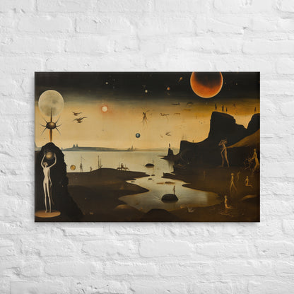 Artguilty 1051 - The Girl With The Setting Sun - Hieronymus Bosch - Canvas 36"x24"