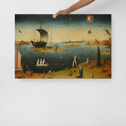 Artguilty 1052 - The Girl With The Setting Sun - Hieronymus Bosch - Canvas 36"x24"