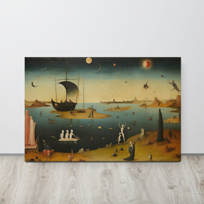 Artguilty 1052 - The Girl With The Setting Sun - Hieronymus Bosch - Canvas 36"x24"