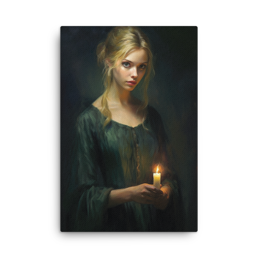 Artguilty 2011 - The Girl With The Candle - Canvas 24"x36"