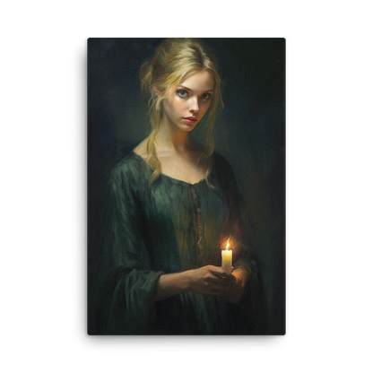 Artguilty 2011 - The Girl With The Candle - Canvas 24"x36"