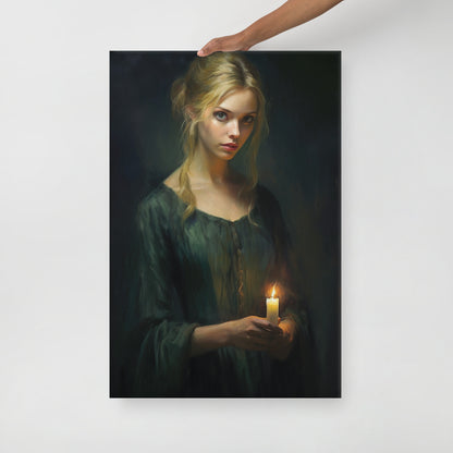 Artguilty 2011 - The Girl With The Candle - Canvas 24"x36"