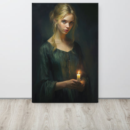 Artguilty 2011 - The Girl With The Candle - Canvas 24"x36"