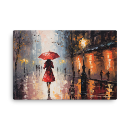 Artguilty 3011 - Rain in Paris - Canvas 36"x24"