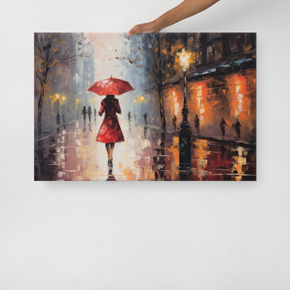 Artguilty 3011 - Rain in Paris - Canvas 36"x24"