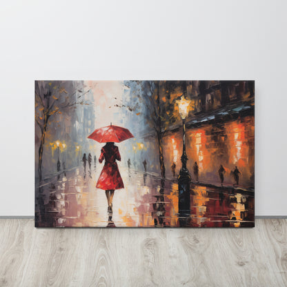 Artguilty 3011 - Rain in Paris - Canvas 36"x24"