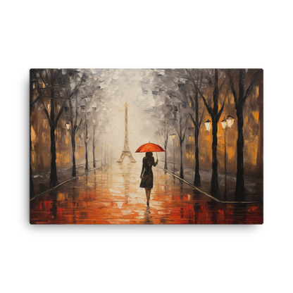 Artguilty 3012 - Rain in Paris - Canvas 36"x24"