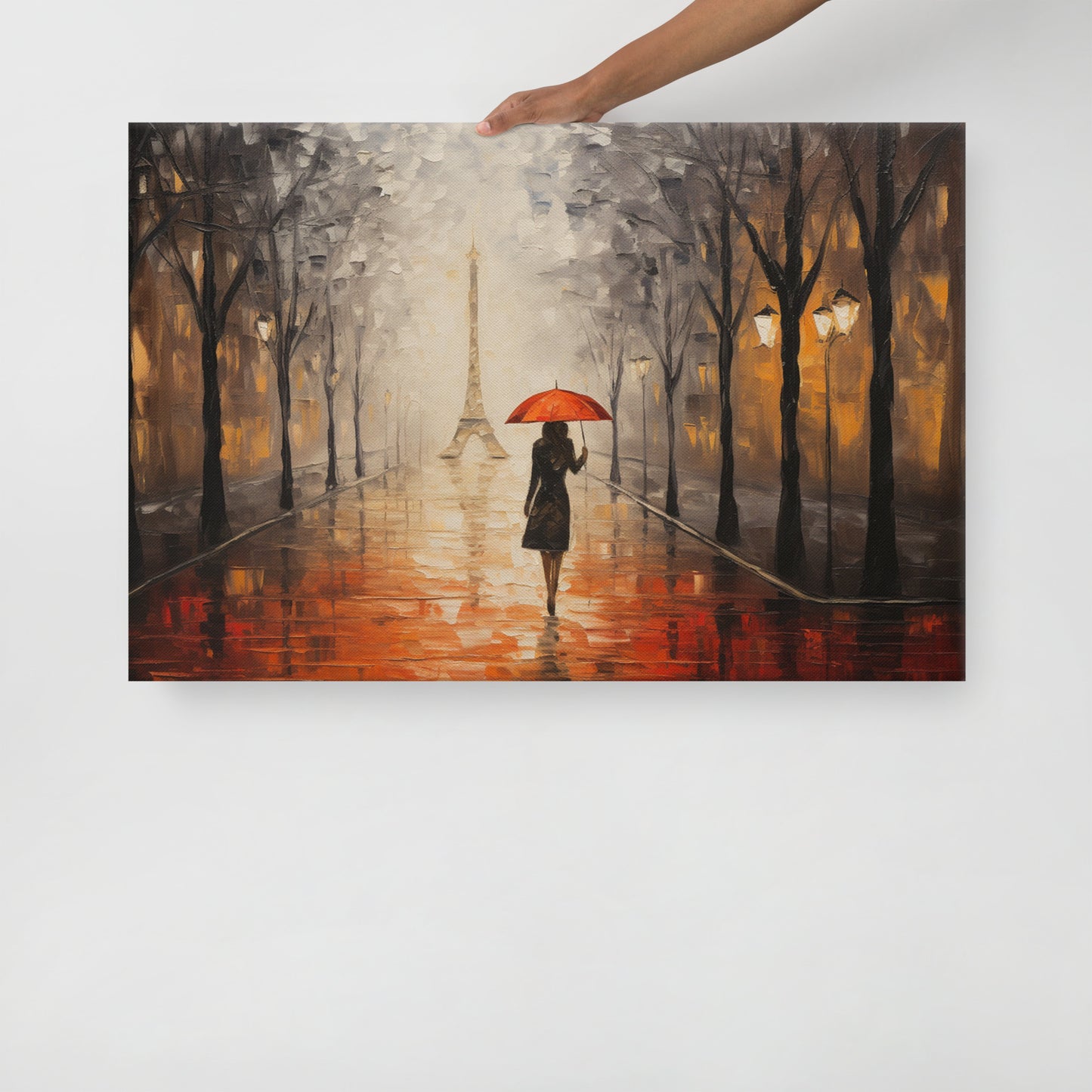 Artguilty 3012 - Rain in Paris - Canvas 36"x24"