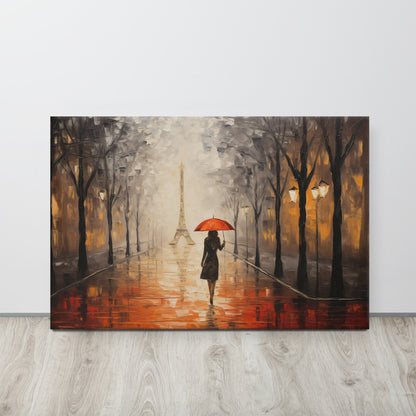 Artguilty 3012 - Rain in Paris - Canvas 36"x24"