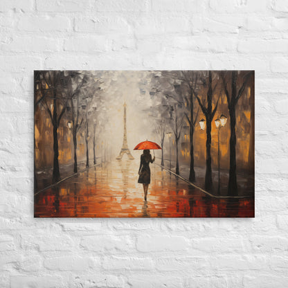 Artguilty 3012 - Rain in Paris - Canvas 36"x24"